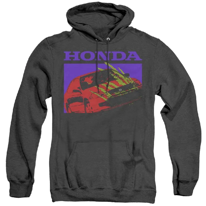 Honda Civic Bold - Heather Pullover Hoodie Button Front Sweater