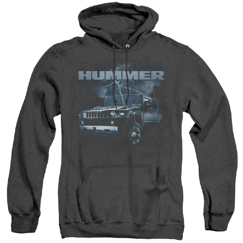 Hummer Stormy Ride - Heather Pullover Hoodie Textured Knit Design