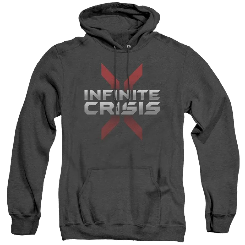 Infinite Crisis Logo - Heather Pullover Hoodie Oblong Neck Pullover