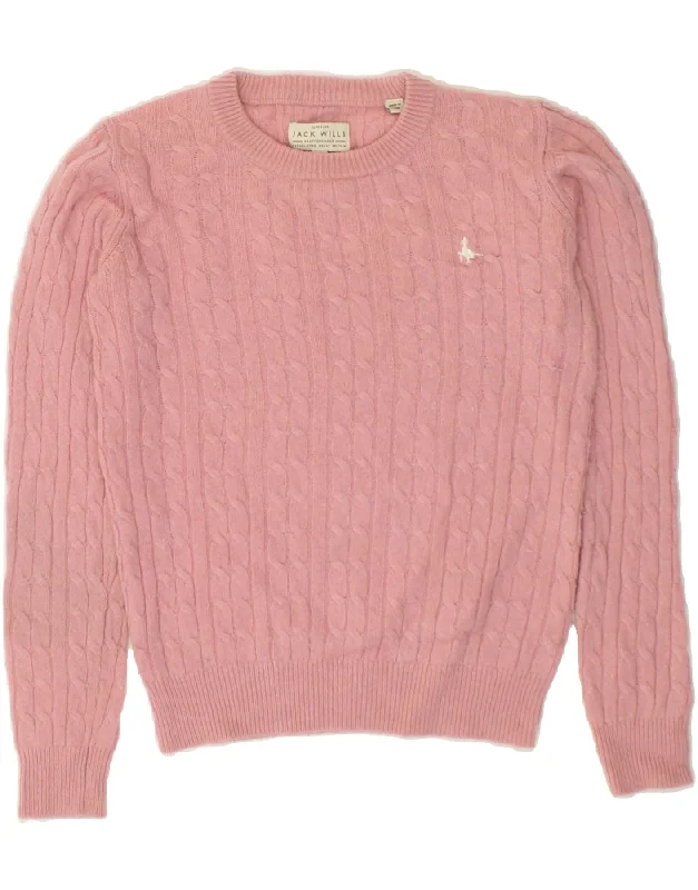 JACK WILLS Womens Boat Neck Jumper Sweater UK 8 Small Pink Merino Wool Long Sweater Short Sweater Cropped Sweater JACK WILLS Womens Boat Neck Jumper Sweater UK 8 Small Pink Merino Wool Long Sweater Short Sweater Cropped Sweater