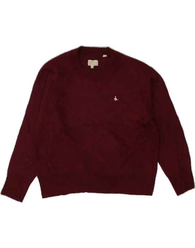 JACK WILLS Womens Crew Neck Jumper Sweater UK 14 Large Burgundy High Neck Crew Neck V-Neck JACK WILLS Womens Crew Neck Jumper Sweater UK 14 Large Burgundy High Neck Crew Neck V-Neck