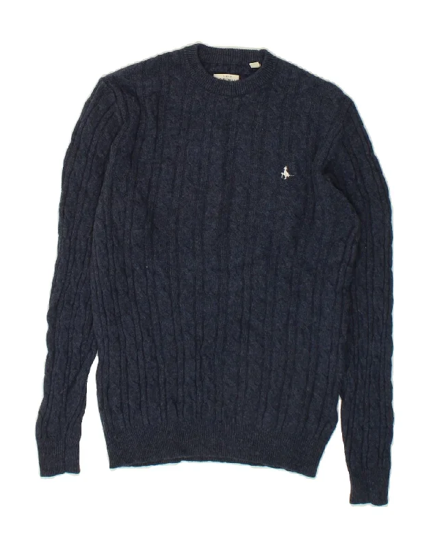 JACK WILLS Womens Crew Neck Jumper Sweater UK 14 Medium Navy Blue Tailored Straight A-Line JACK WILLS Womens Crew Neck Jumper Sweater UK 14 Medium Navy Blue Tailored Straight A-Line