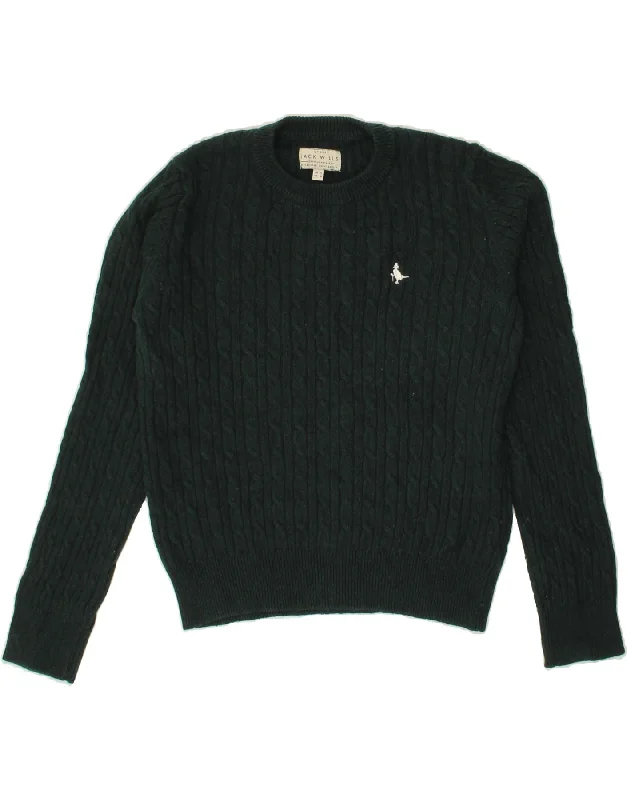 JACK WILLS Womens Crop Crew Neck Jumper Sweater UK 12 Medium Green Cotton Ribbed Striped Patterned JACK WILLS Womens Crop Crew Neck Jumper Sweater UK 12 Medium Green Cotton Ribbed Striped Patterned