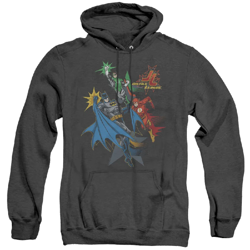Justice League Action Stars - Heather Pullover Hoodie Faux Fur Trim