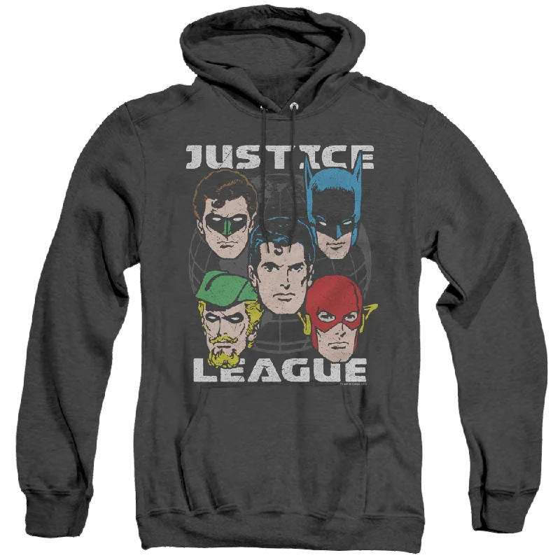Justice League Head Of States - Heather Pullover Hoodie Halter Neck Top