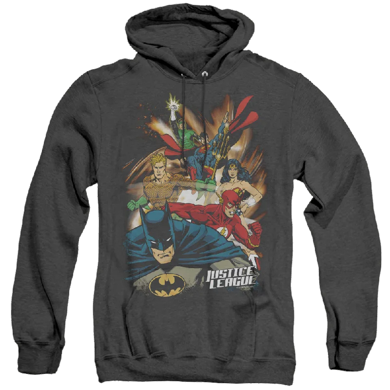 Justice League Starburst - Heather Pullover Hoodie Cashmere Luxurious Pullover