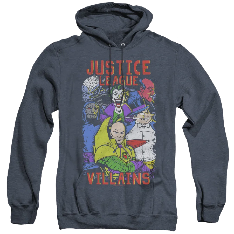 Justice League Villains - Heather Pullover Hoodie Shawl Collar Sweater