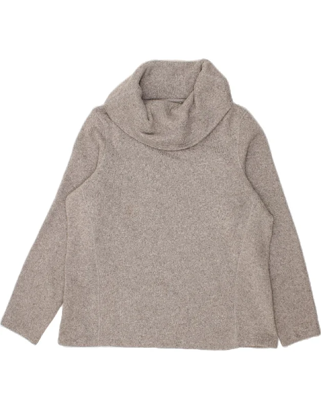 MOUNTAIN WAREHOUSE Womens Roll Neck Jumper Sweater UK 22 3XL Grey Cotton Collared Crew Neck Turtle Neck MOUNTAIN WAREHOUSE Womens Roll Neck Jumper Sweater UK 22 3XL Grey Cotton Collared Crew Neck Turtle Neck