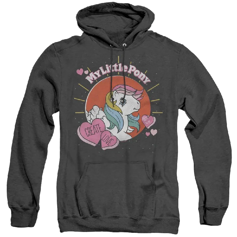 My Little Pony Classic Create Love - Heather Pullover Hoodie Short Puff Sleeve