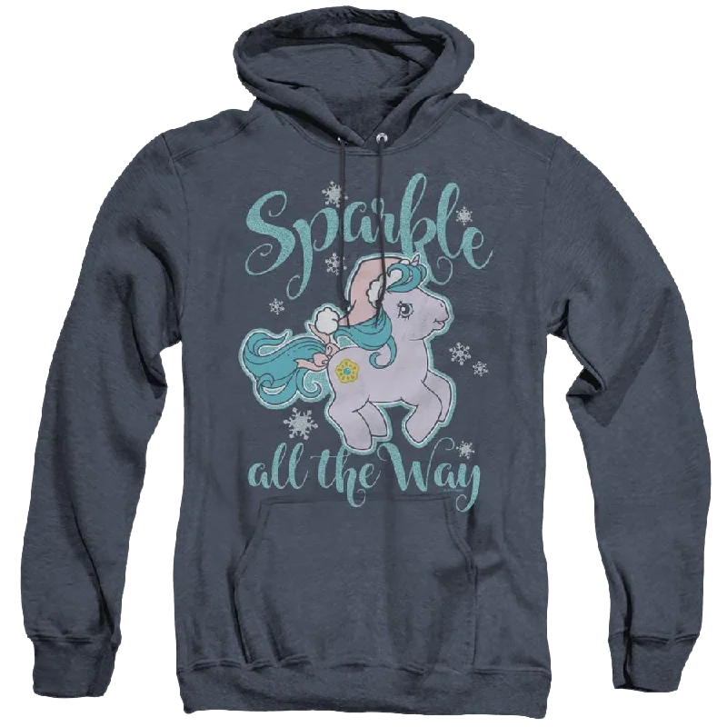 My Little Pony Classic Sparkle All The Way - Heather Pullover Hoodie Deep Neck Pullover