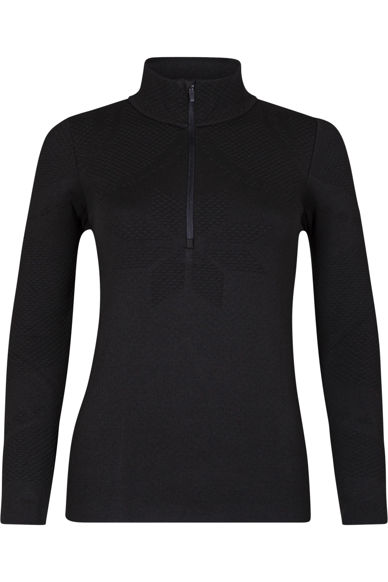 Merope Half-Zip Tech Sweater Plaid Sweater Polka Dot Checkered