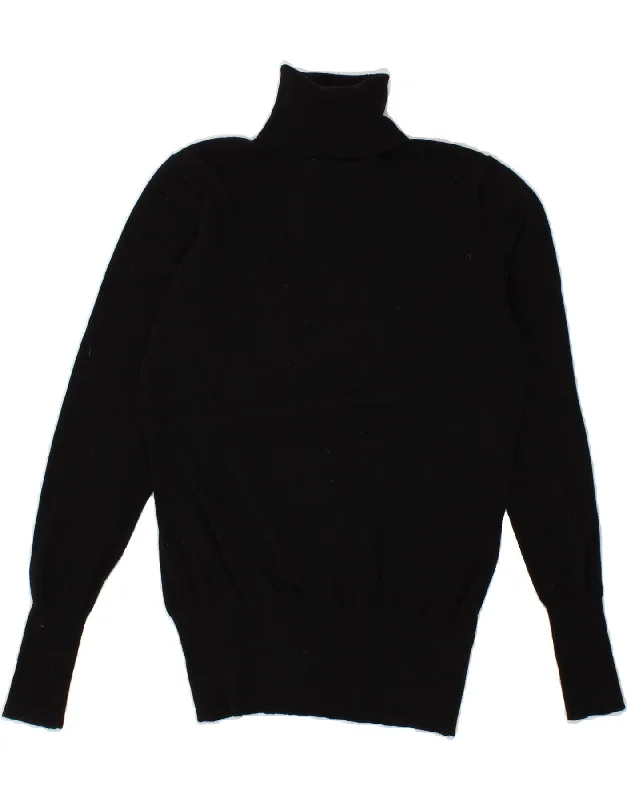 OASIS Womens Roll Neck Jumper Sweater UK 10 Small Black Cotton Hooded Sweater Collared Sweater Shawl Collar OASIS Womens Roll Neck Jumper Sweater UK 10 Small Black Cotton Hooded Sweater Collared Sweater Shawl Collar