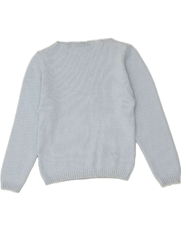PAUL & SHARK Womens Boat Neck Jumper Sweater UK 6 XS Blue Nylon Fabric Polyester Fabric Spandex Fabric PAUL & SHARK Womens Boat Neck Jumper Sweater UK 6 XS Blue Nylon Fabric Polyester Fabric Spandex Fabric