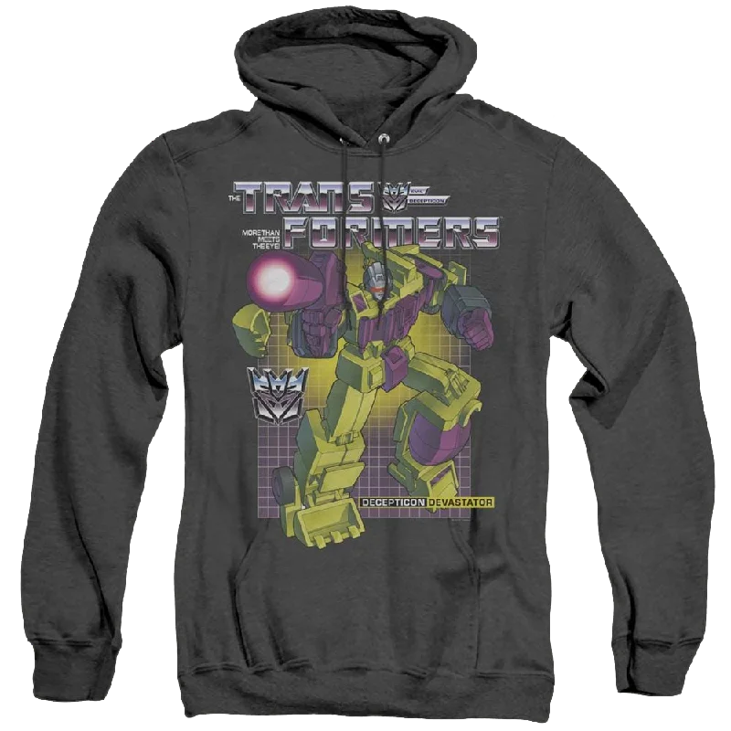 Transformers Devastator - Heather Pullover Hoodie Boxy Neck Sweater