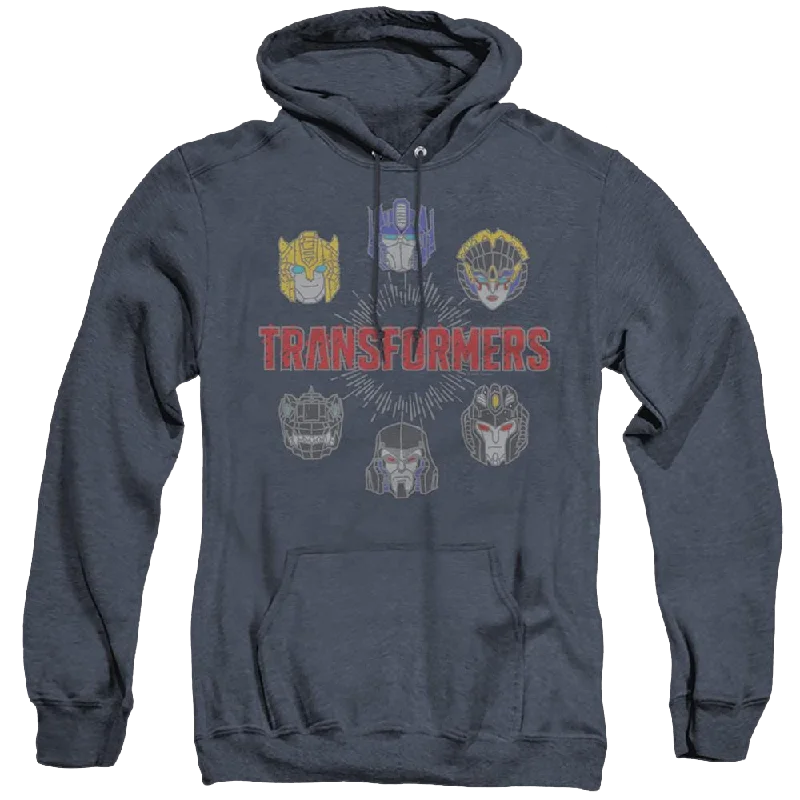 Transformers Robo Halo - Heather Pullover Hoodie Lantern Sleeve Elegant