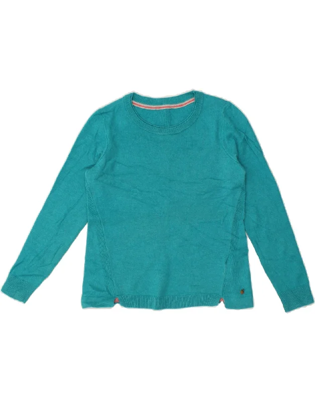 VINTAGE Womens Boat Neck Jumper Sweater UK 12 Medium Blue Wool Beaded Sweater Sequined Faux Fur VINTAGE Womens Boat Neck Jumper Sweater UK 12 Medium Blue Wool Beaded Sweater Sequined Faux Fur