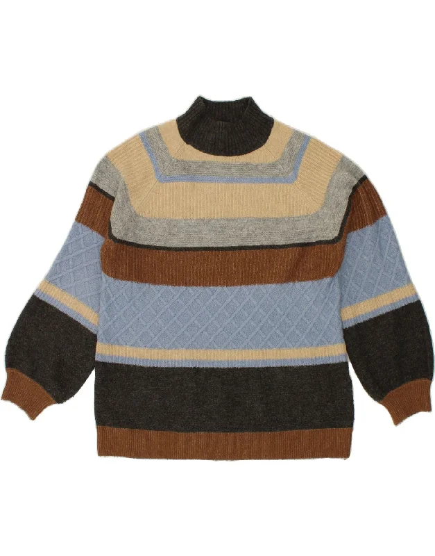 WAREHOUSE Womens Turtle Neck Jumper Sweater UK 12 Medium Multicoloured Stylish Fashionable Trendy WAREHOUSE Womens Turtle Neck Jumper Sweater UK 12 Medium Multicoloured Stylish Fashionable Trendy