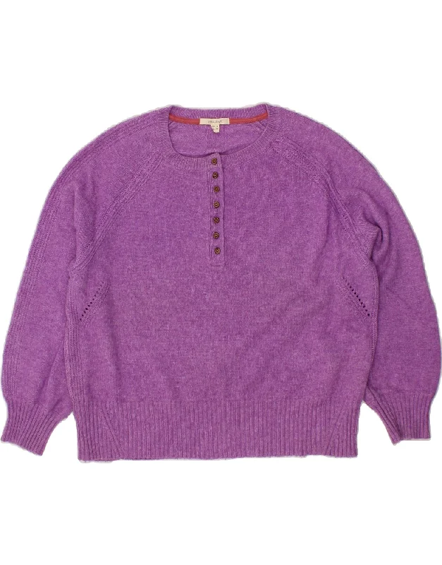 WHITE STUFF Womens Boat Neck Jumper Sweater UK 16 Large Purple Wool Elegant Classic Vintage WHITE STUFF Womens Boat Neck Jumper Sweater UK 16 Large Purple Wool Elegant Classic Vintage