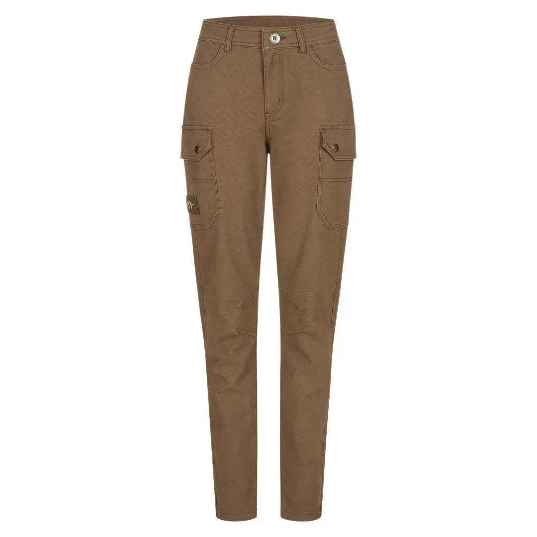 Benita Oxford Cotton Ladies Trousers - Teak by Blaser Trousers Business Professional Benita Oxford Cotton Ladies Trousers - Teak by Blaser Trousers Business Professional