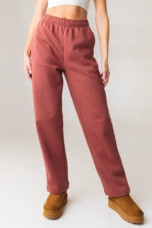 Vitality Cozy Trouser - Rosewood Trousers Satin Smooth
