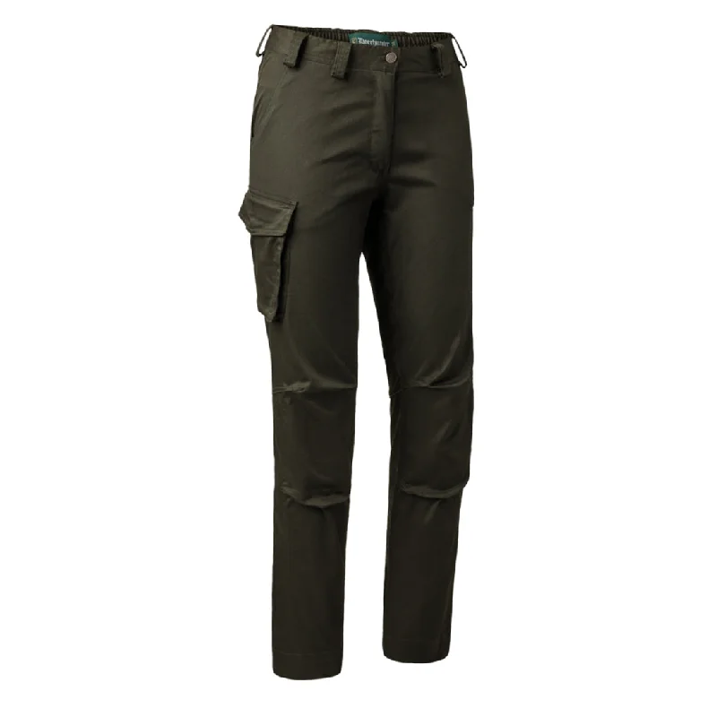 Deerhunter Womens Traveler Trousers Rifle Green Trousers Chinos Classic