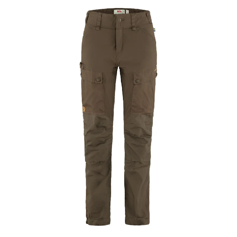 Fjallraven Womens Forest Hybrid Trousers Dark Olive Trousers fashionable trendy