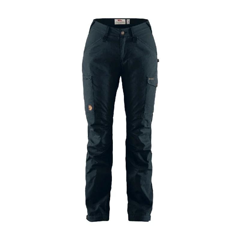 Fjallraven Womens Kaipak Curved Trousers Dark Navy Trousers cozy soft
