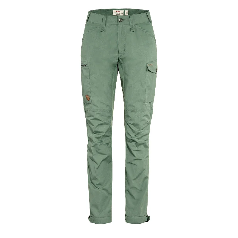 Fjallraven Womens Kaipak Trousers Curved Patina Green Trousers Canvas Durable