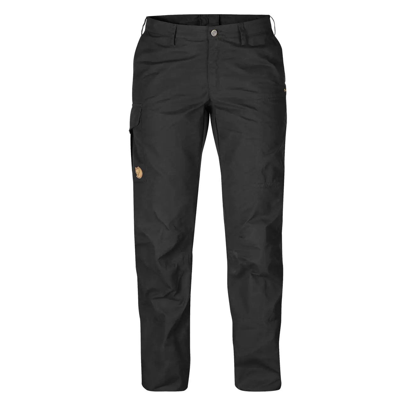Fjallraven Womens Karla Pro Trousers Curved Dark Grey Trousers fashionable chic