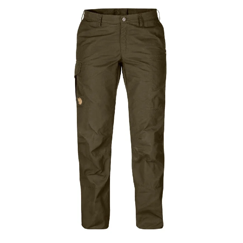 Fjallraven Womens Karla Pro Trousers Curved Dark Olive Trousers Occasion Special