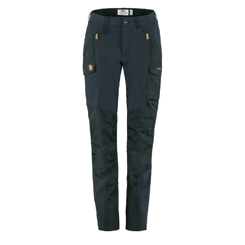 Fjallraven Womens Nikka Trousers Curved Dark Navy Trousers versatile all-occasion