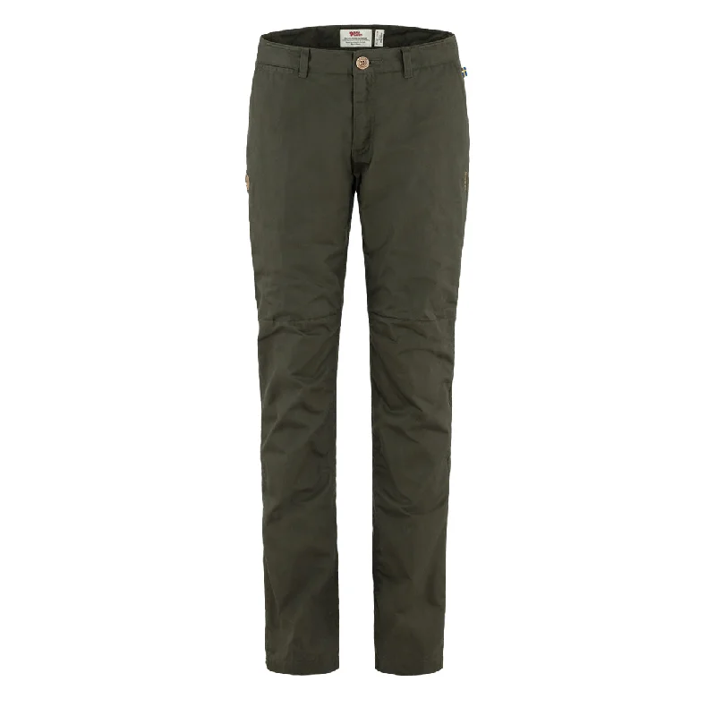 Fjallraven Womens Sormland Tapered Winter Trousers Deep Forest Trousers Floral Bohemian