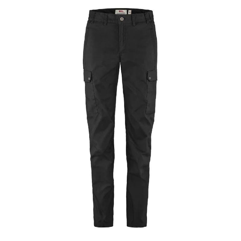 Fjallraven Womens Stina Trousers Black Trousers Corduroy Warm