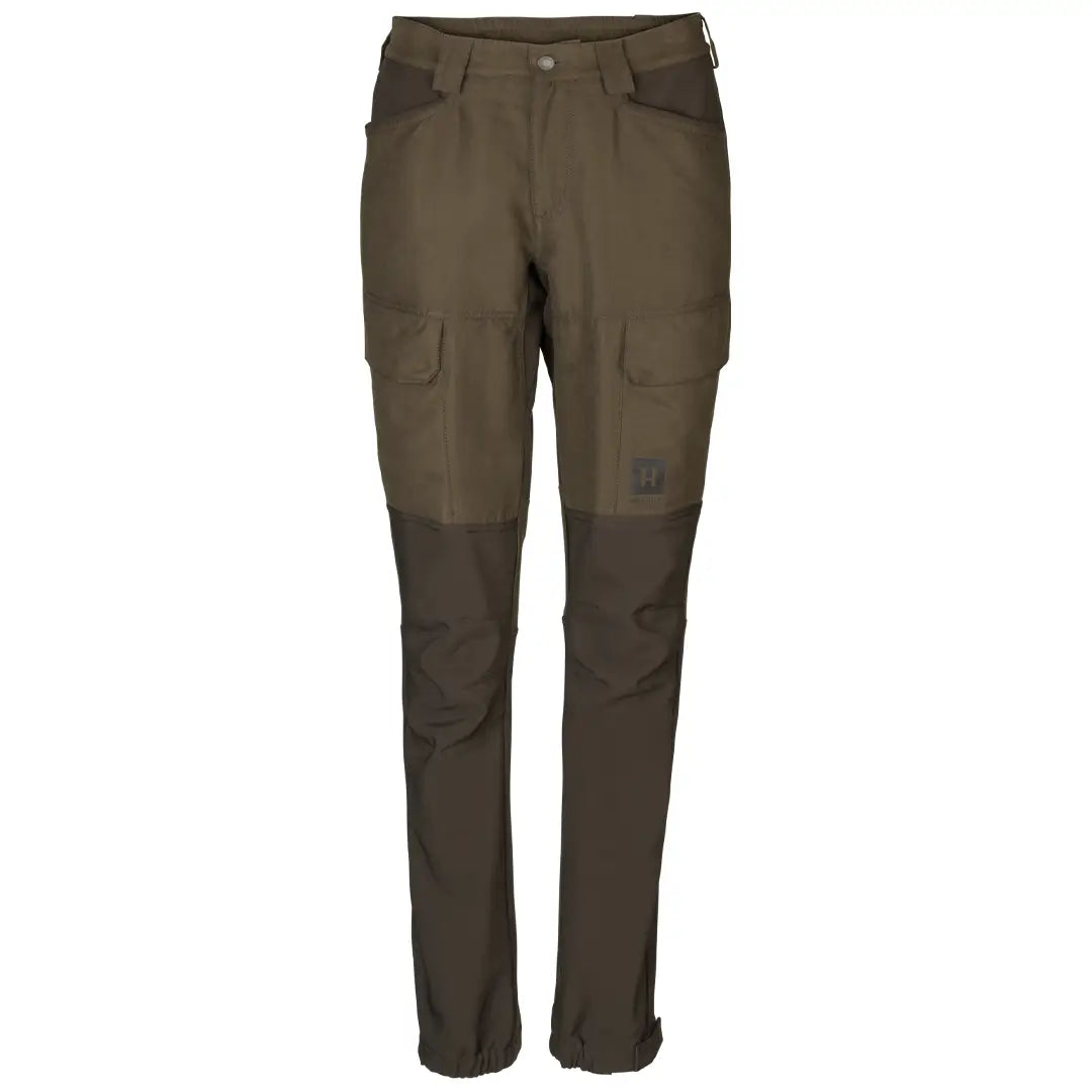 Harkila Scandinavian Ladies Trousers - Willow Green/Deep Brown by Harkila Trousers cozy comfortable Harkila Scandinavian Ladies Trousers - Willow Green/Deep Brown by Harkila Trousers cozy comfortable
