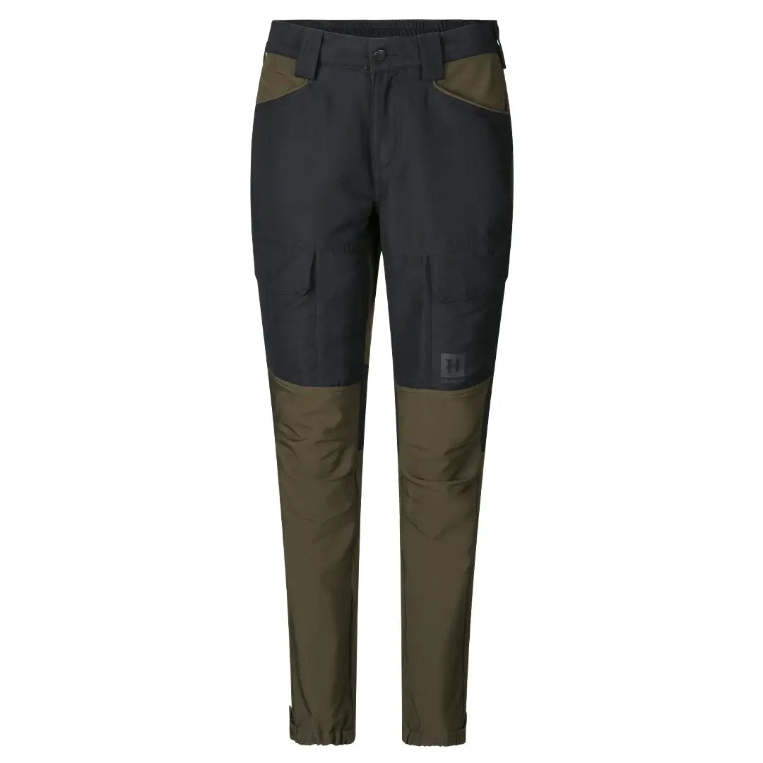 Harkila Scandinavian Ladies Trousers - Willow Green/Deep Well Purple by Harkila Trousers Bridal Satin Harkila Scandinavian Ladies Trousers - Willow Green/Deep Well Purple by Harkila Trousers Bridal Satin