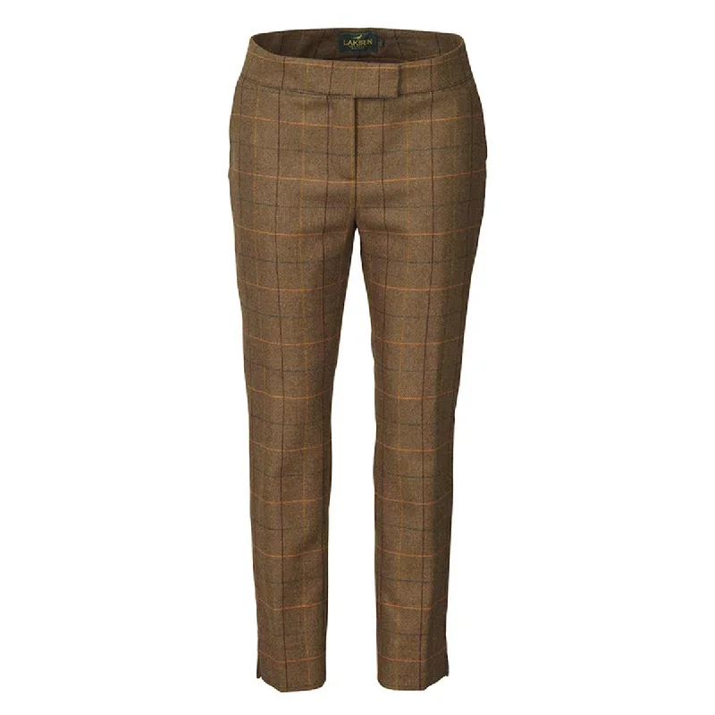 Laksen Cara Ladies Tweed Trousers Trousers Culottes Wide Leg