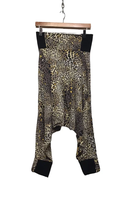 Leopard Print Harem Trousers (Size S) Trousers Capri Summer
