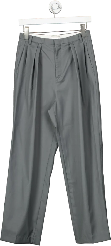 The Frankie SHop Understanding Grey Pleated Trousers UK S Trousers Velvet Soft