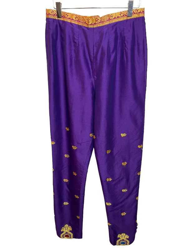 Woman’s Purple Elasticated Trousers (Size W29) Trousers Running Lightweight