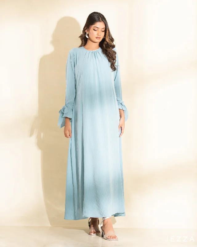 A Line Dress with Decorative Cuff 59861