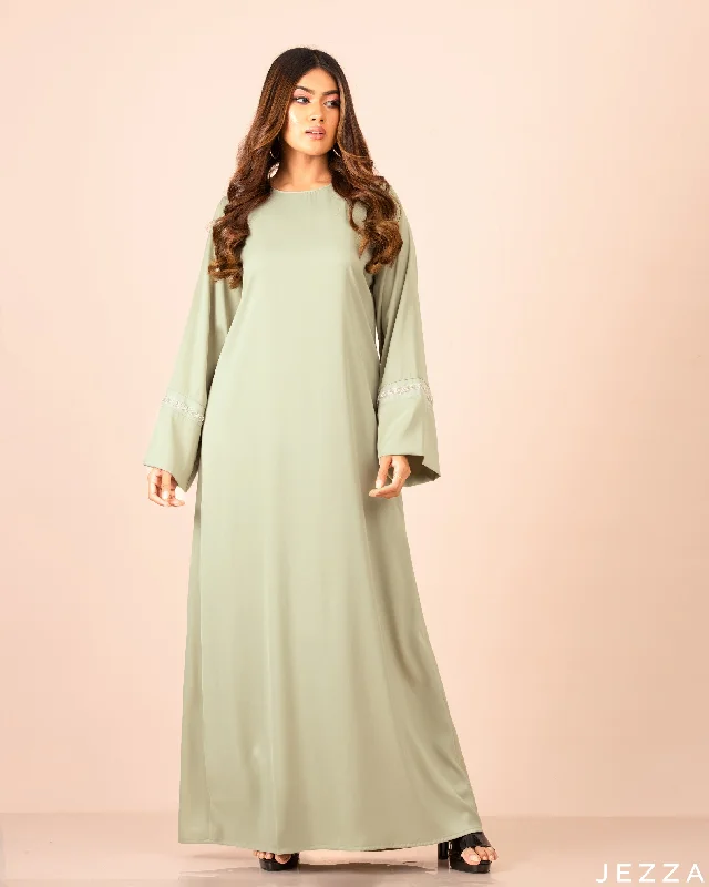 A Line Dress With Elegant Decorative Sleeve 58842