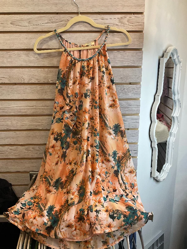 Apricot flower dress