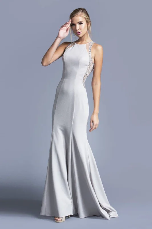 Aspeed Design -L1944 Fitted Bodice Sheath Dress