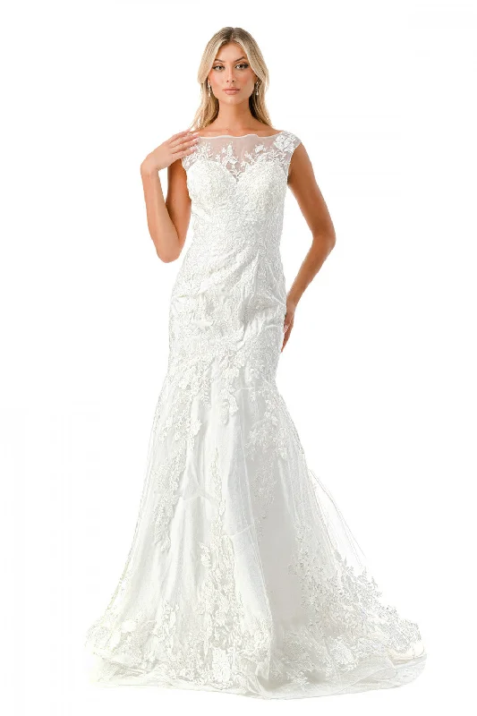 Aspeed Design -MS0021 Sweetheart Illusion Trumpet Bridal Gown