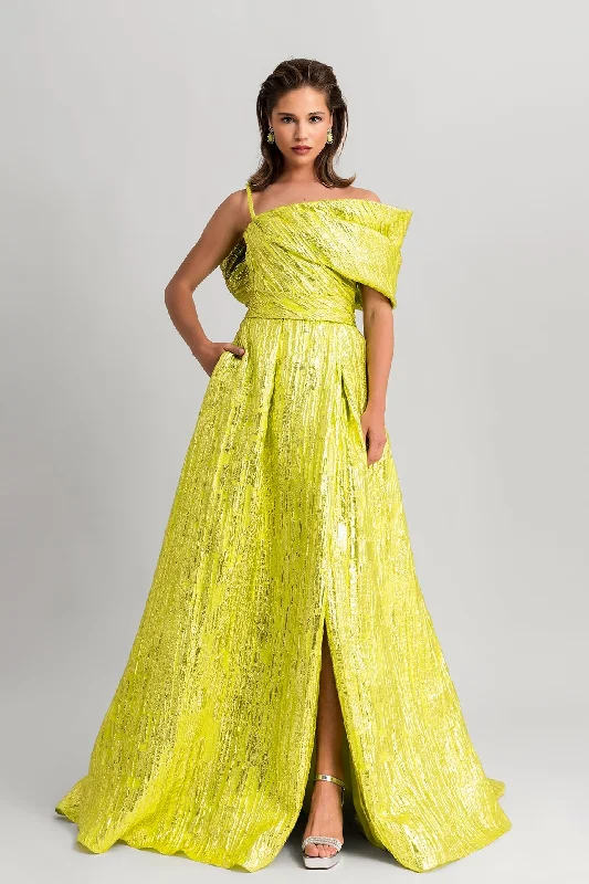 Bow detailed organza dress