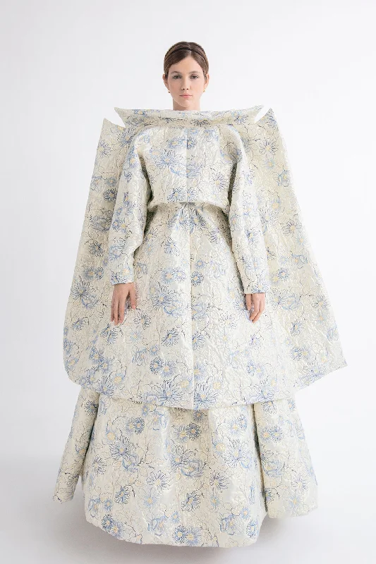 Brocade set coat and dress