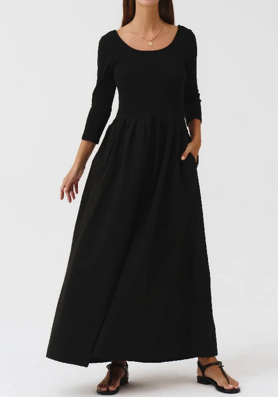 ESSENTIAL CONTRAST DRESS - LONG