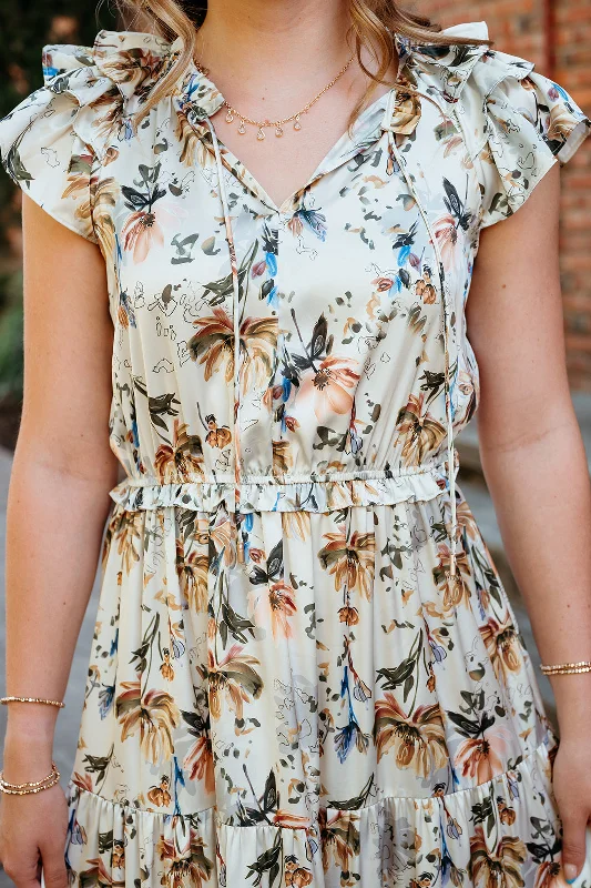 Cream Floral