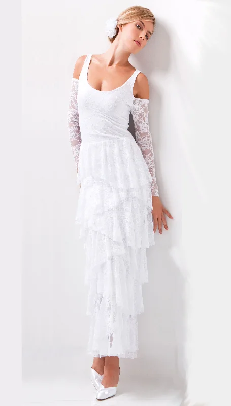 Full Length Stretch Lace Dress DSL106