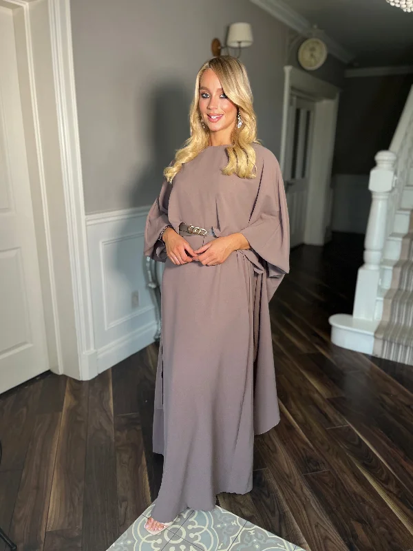 Grecian Taupe Dress